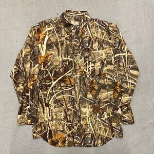 Realtree-Inspired Camouflage Long-Sleeve Button Shirt - Brown/Green